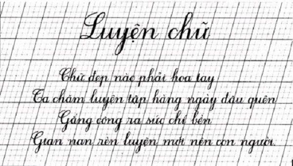 Chia sẻ kinh nghiệm luyện chữ cho học sinh