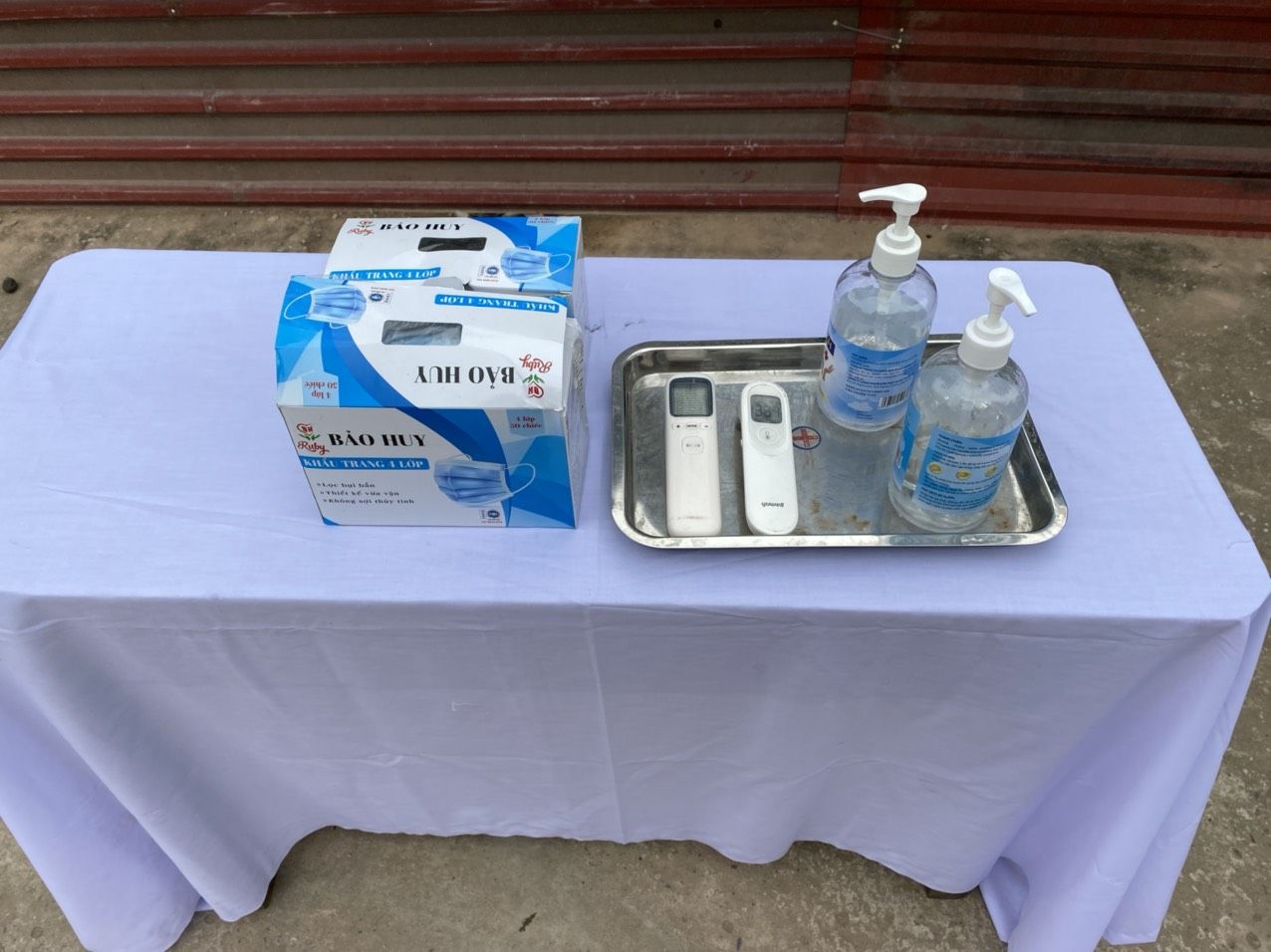 Công tác phòng chống dịch Covid-19 tại trường Tiểu học xã Nghĩa Thái