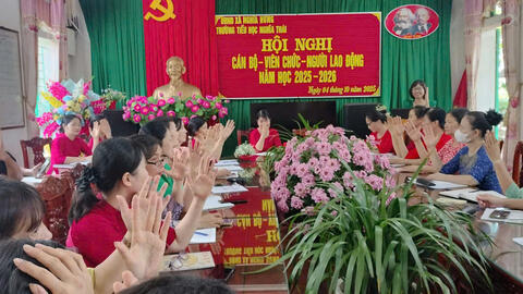 Hội nghị Cán bộ, viên chức, người lao động trường Tiểu học Nghĩa Thái năm học 2025 – 2026 Hội nghị Cán bộ, viên chức, người lao động trường Tiểu học Nghĩa Thái năm học 2025 – 2026