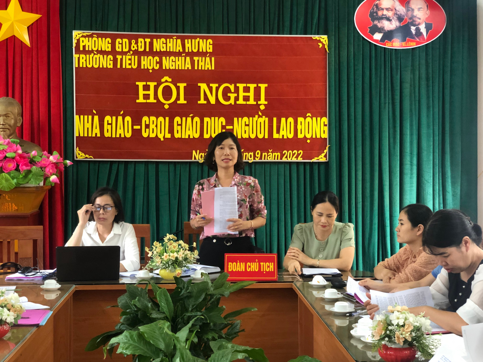 Hội nghị Nhà giáo – CBQL giáo dục – Người lao động năm học 2022 – 2023 tại trường Tiểu học xã Nghĩa Thái Hội nghị Nhà giáo – CBQL giáo dục – Người lao động năm học 2022 – 2023 tại trường Tiểu học xã Nghĩa Thái